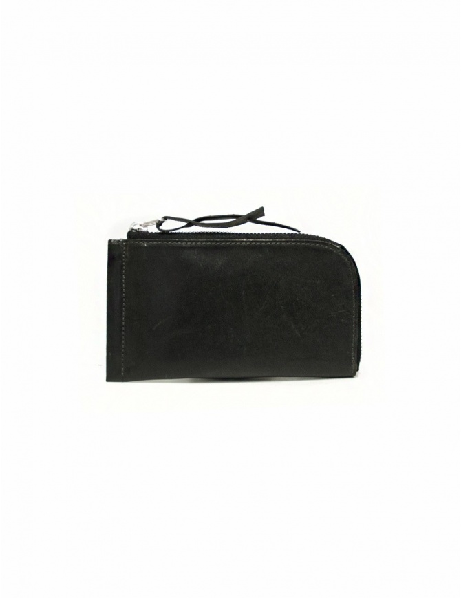 Delle Cose black leather zipped wallet 160 HORSE 26 wallets online shopping