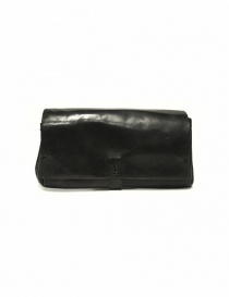 Portafoglio Delle Cose modello 81 in pelle nera 81 HORSE POLISH ASFALTO