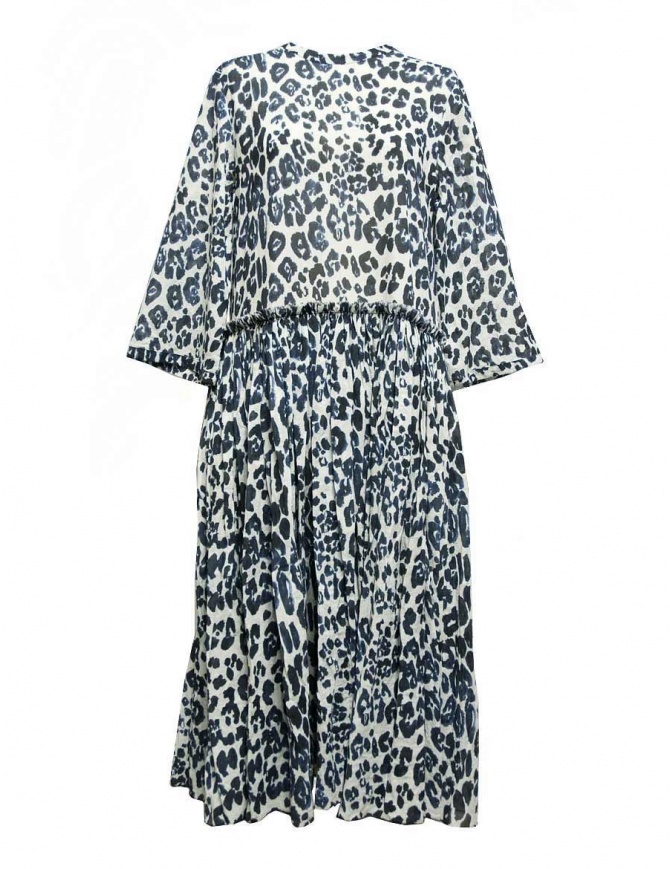 Abito lungo Sara Lanzi maculato bianco blu 01GCO04018P ANIMBLU abiti donna online shopping