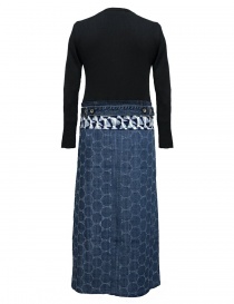 Hiromi Tsuyoshi blue denim and knit dress buy online