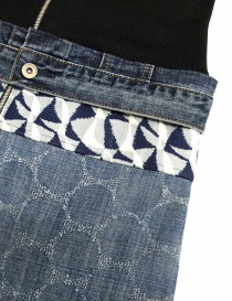 Hiromi Tsuyoshi blue denim and knit dress price