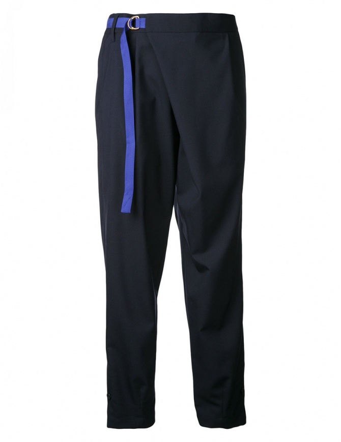Pantalone Kolor colore navy con cinturino 17SCL PO8145 PANTS