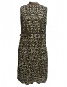 Kolor brown green cream patterned dress buy online 17SCL 001136 DRESS A