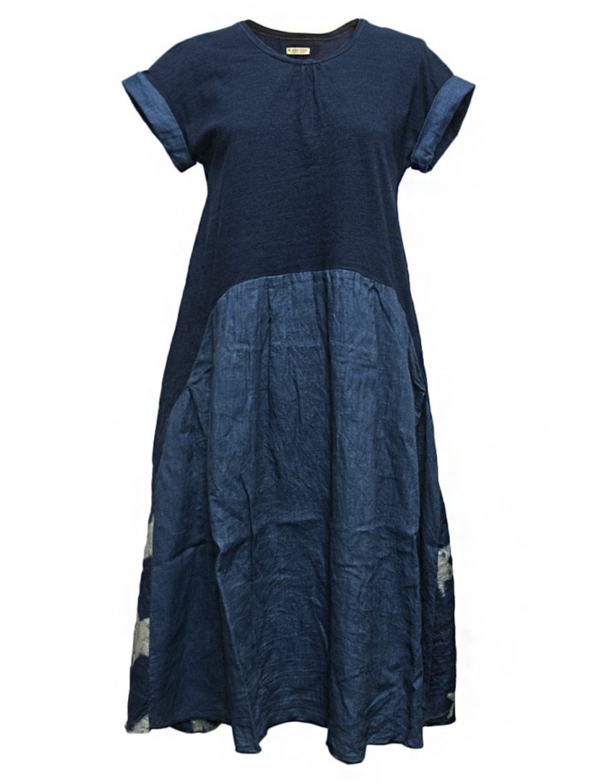 Kapital indigo star print dress EK528-DRESS-IDG