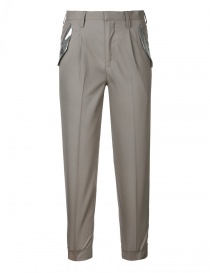 Kolor navy cigarette trousers 17SPLP01102 PANT BEIGE order online