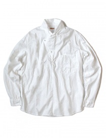 Camicia asimmetrica Kapital colore bianco K1703LS008 PULL SHIRT WHT order online