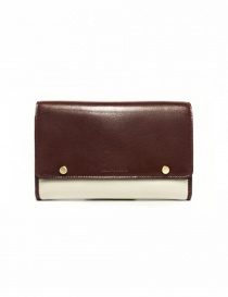 Beautiful People cream and brown leather wallet
