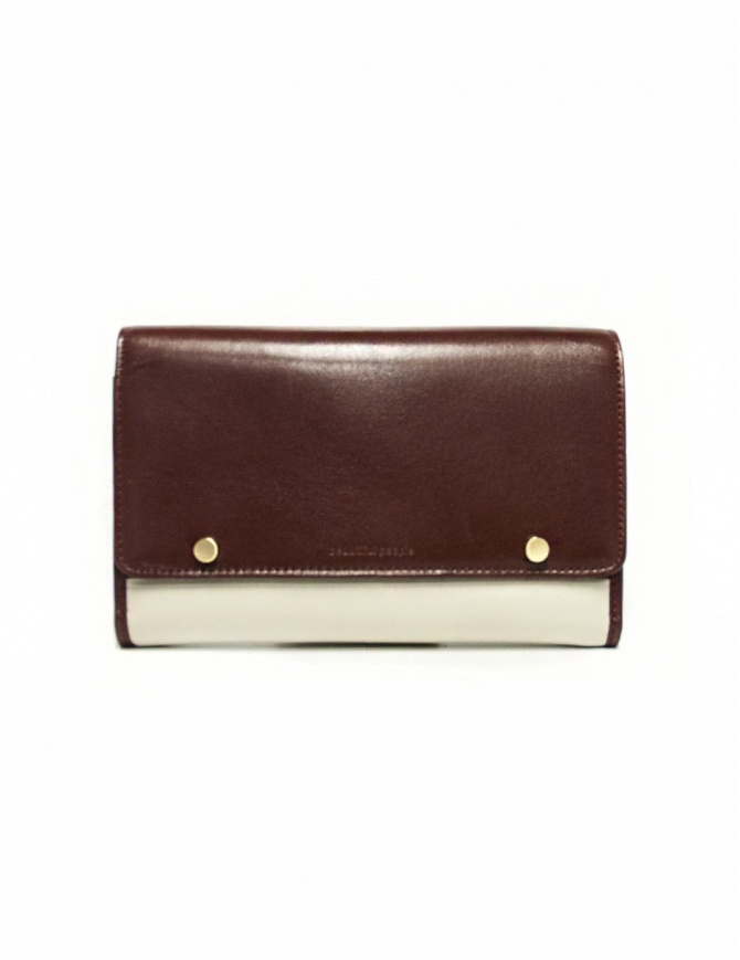 Portafoglio Beautiful People in pelle crema e marrone 1635511925-BROWN Beautiful People cream and brown leather wallet