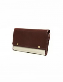 Beautiful People cream and brown leather wallet