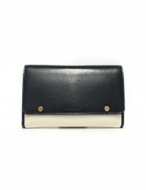 Beautiful People cream and navy leather wallet on discount sales online