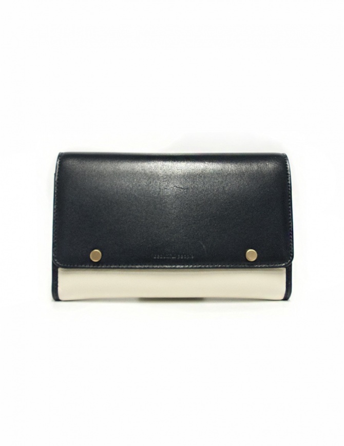 Beautiful People cream and navy leather wallet