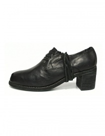 Black leather Guidi M82 shoes buy online