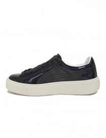 Puma Basket Platform Patent Peacoat sneaker