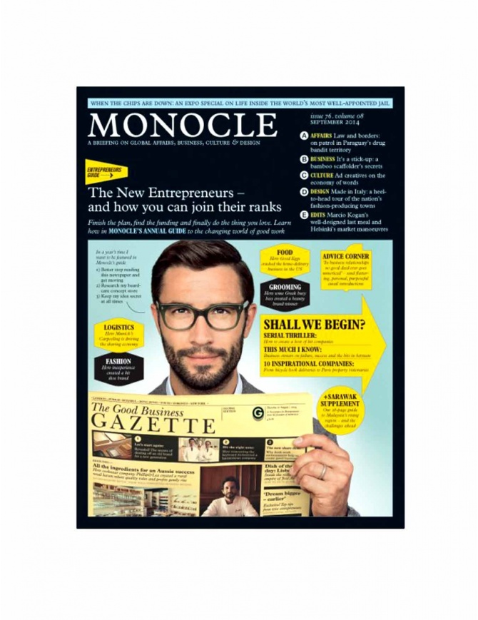 Monocle numero 76, settembre 2014 MONOCLE-76-V riviste online shopping