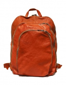 Zaino Guidi DBP04 in pelle colore arancione DBP04 SOFT HORSE B.PACK CV21T