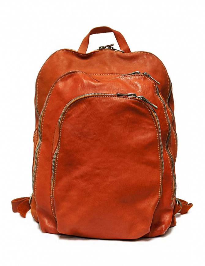 Guidi DBP04 orange leather backpack DBP04 SOFT HORSE B.PACK CV21T bags online shopping