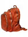 Guidi DBP04 orange leather backpack shop online bags