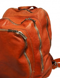 Guidi DBP04 orange leather backpack bags buy online