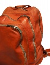 Guidi DBP04 orange leather backpack DBP04 SOFT HORSE B.PACK CV21T buy online