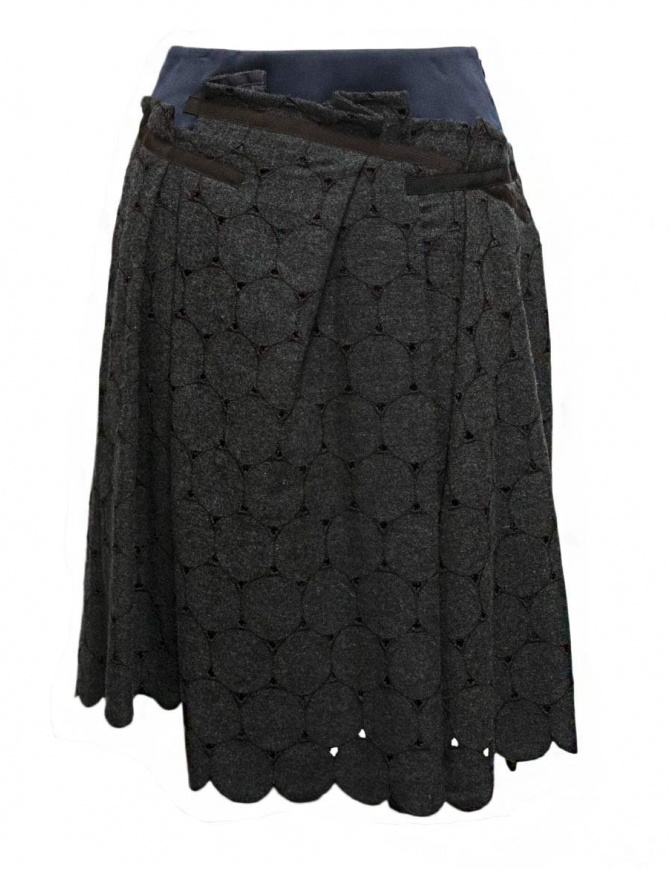 Kolor grey skirt 17WCL-S03145 GRAY womens skirts online shopping