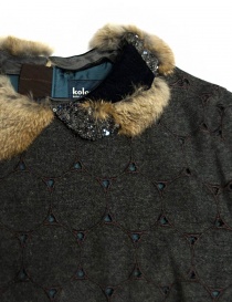 Abito Kolor in lana grigio traforato abiti donna acquista online