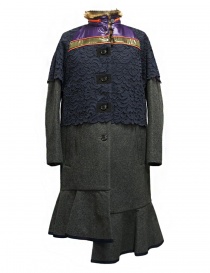 Cappotto Kolor colore grigio 17WCL-C05143 GRAY order online