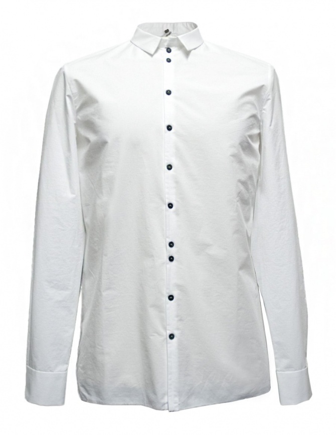 Label Under Construction Invisible Buttonholes white shirt 30FMSH37 CO184 30/2 SHIRT mens shirts online shopping