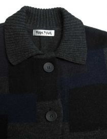 Maglia oversize Fuga Fuga fantasia patchwork grigia prezzo