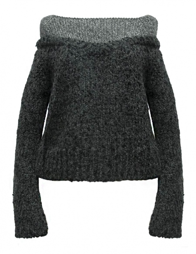 Maglia Rito in alpaca colore grigio 0777RTW212K CGY KNIT maglieria donna online shopping