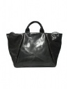 Delle Cose 752 asphalt black leather bag 752 HORSE POLISH ASFALTO price