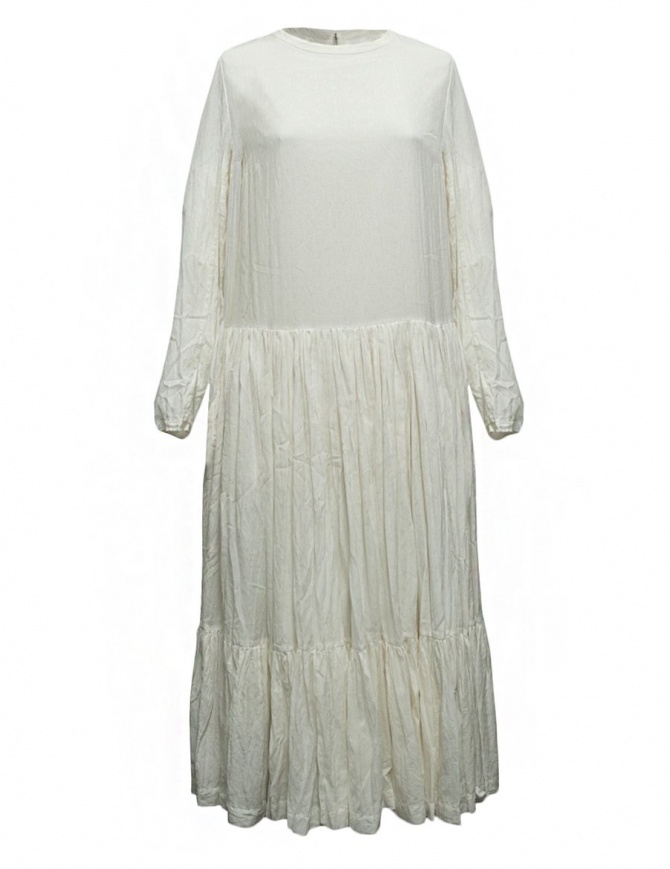 Casey Casey white banana fabric dress 09FR186-BANANA-NATUR womens dresses online shopping