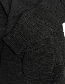 Cardigan Fuga Fuga in lana colore grigio scuro maglieria donna acquista online