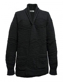 Cardigan Fuga Fuga in lana colore grigio scuro FAGA 127 81