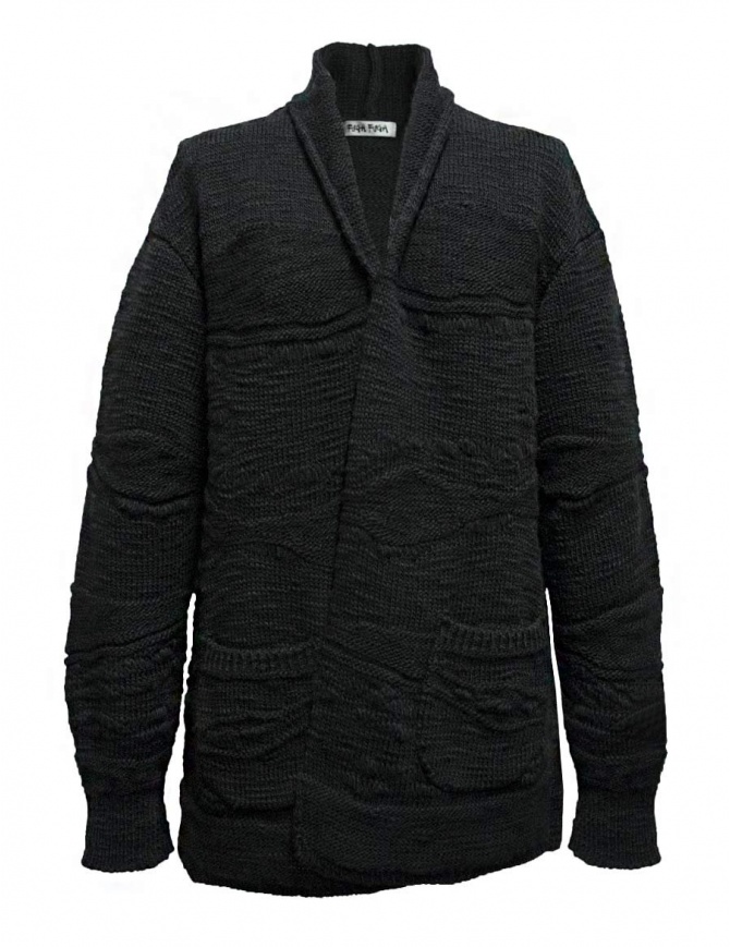 Cardigan Fuga Fuga in lana colore grigio scuro FAGA 127 81 maglieria donna online shopping