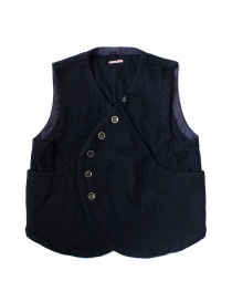 Womens vests online: Kapital blue wool vest