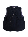 Gilet Kapital in lana colore blu acquista online EK-202 NAVY VEST