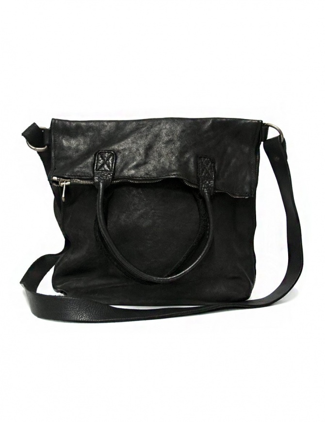 Guidi MR09 black leather bag MR09-BLKT-SOFT-HORSE bags online shopping