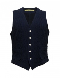 D by D*Syoukei navy and black color vest D08-125-81LZ03 order online