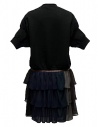 Kolor black fleece dress with K embrodery shop online womens dresses