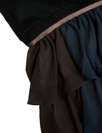 Kolor black fleece dress with K embrodery price