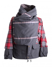 Giacca Kapital Kamakura Nera e Rossa K1711LJ216 RED PARKA order online