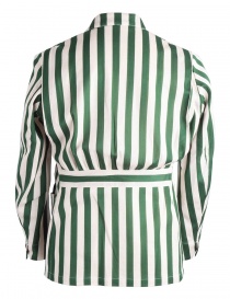 White and green striped Haversack jacket