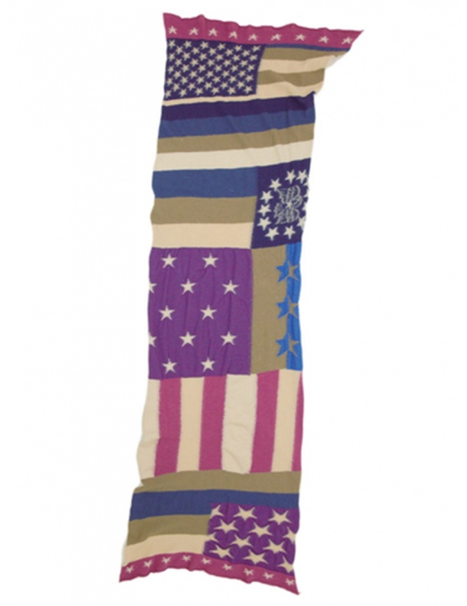 Kapital tricolor scarf K1501XG348 PURPLE 1REIKO scarves online shopping