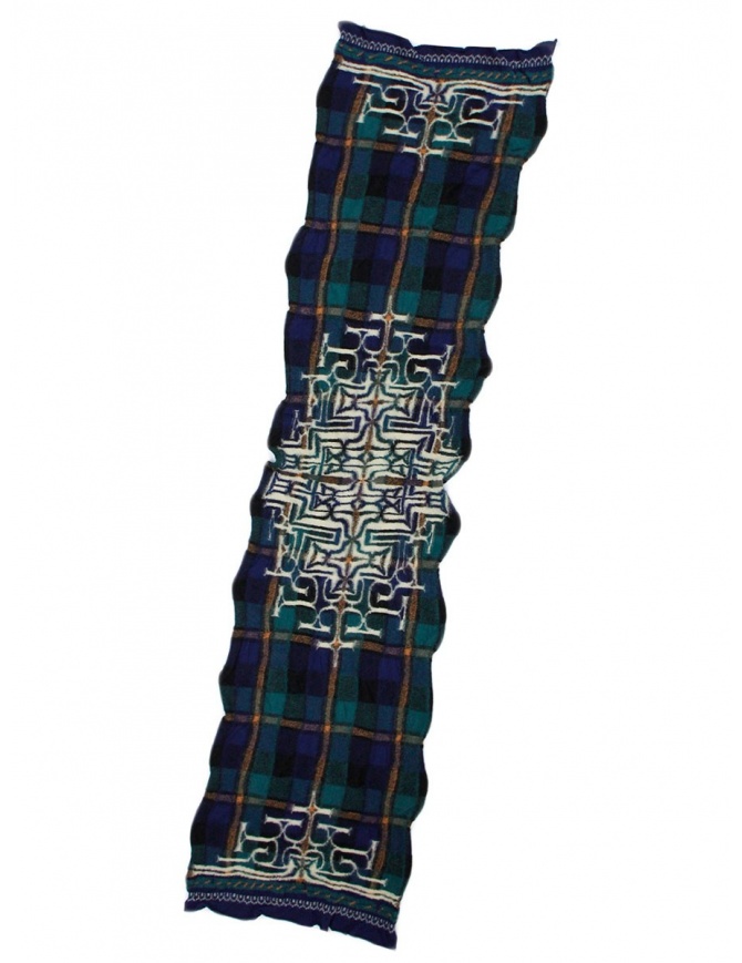 Kapital navy tartan scarf K1509XG332 NAVY scarves online shopping