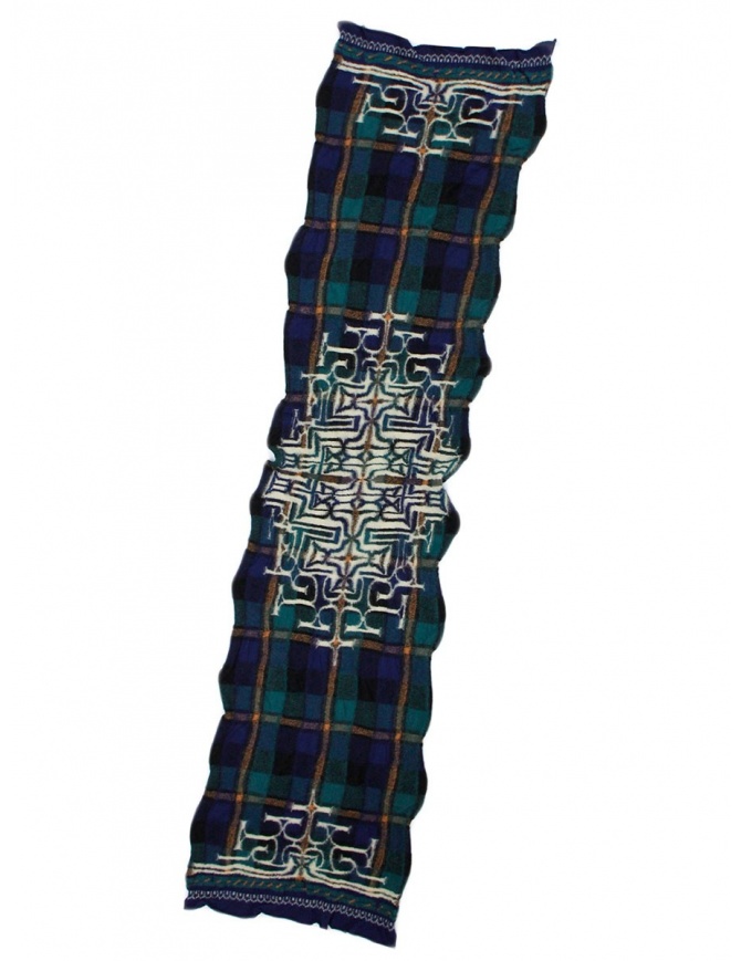 Sciarpa tartan navy Kapital K1509XG332 NAVY sciarpe online shopping