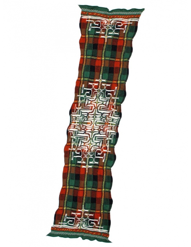 Kapital red tartan scarf K1509XG332 GREEN scarves online shopping