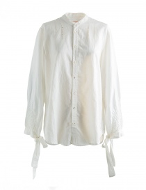 Camicia bianca Kapital con nastri K1708LS029 WHITE SHIRT order online