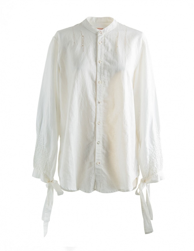 White Kapital shirt with ribbons K1708LS029 WHITE SHIRT womens shirts online shopping