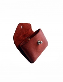 Portamonete Guidi EN01 in pelle rossa portafogli acquista online