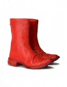Red leather boots with spiral zip buy online AM/2601L SBUC-PTC/13